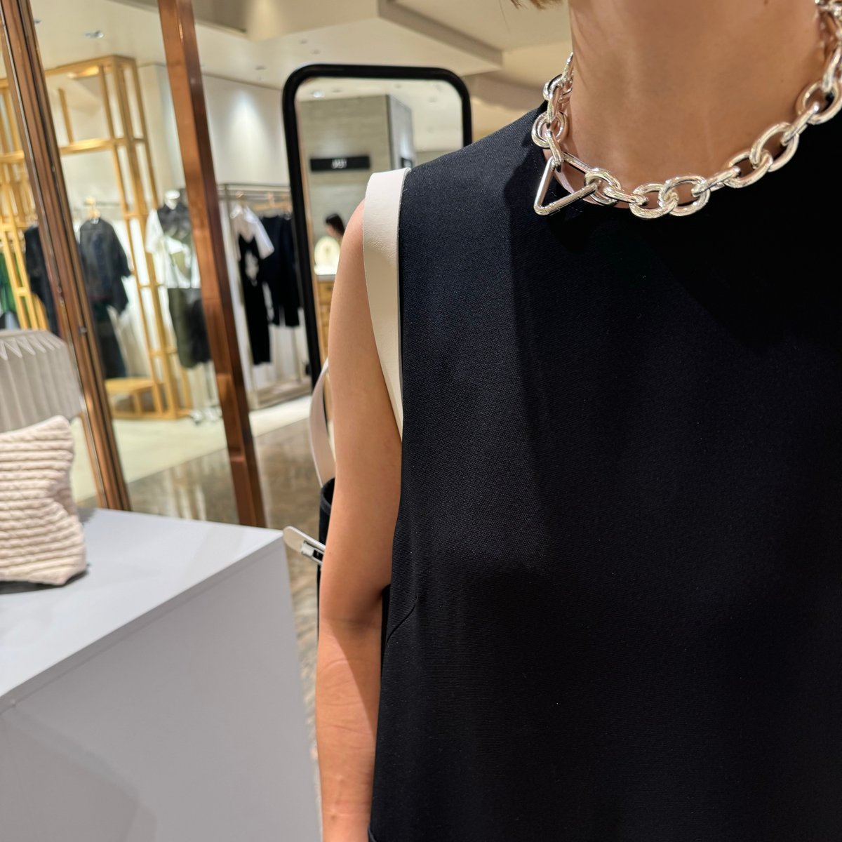 【試着のみ】decollte デコルテ triangle ネックレス シルバー triangle point necklace | decollte_accessory