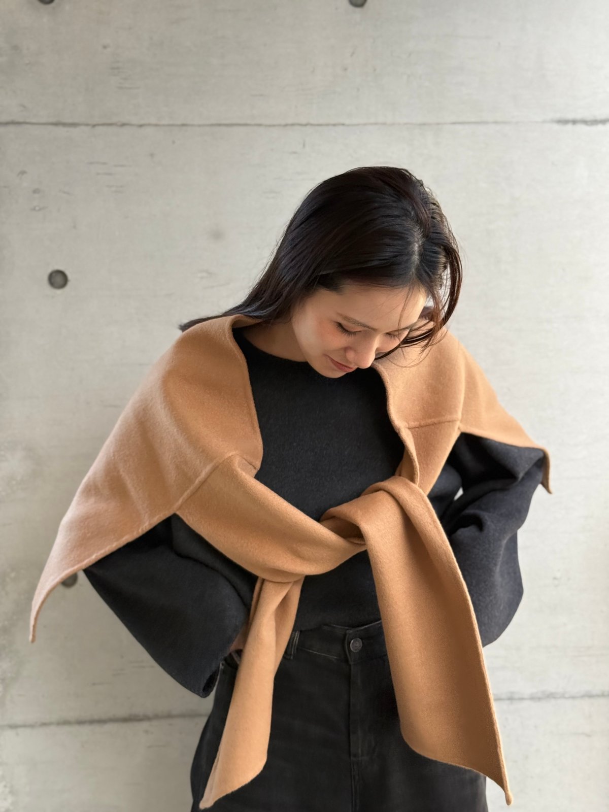 wool river stole | decollte_accessory