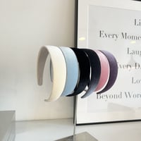 simple velvet head band【太】
