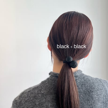 Swarovski ball hair tie