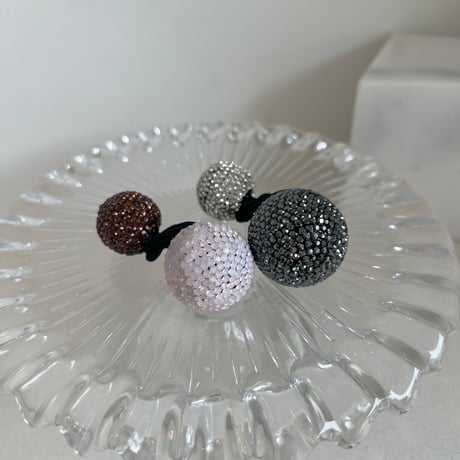 Swarovski ball hair tie