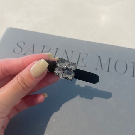 square stone mini clip