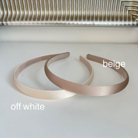 simple satin head band【細】