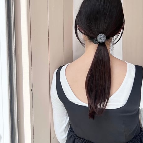 Swarovski ball hair tie