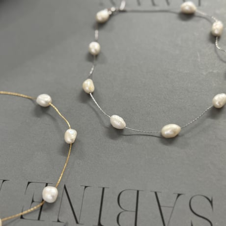 pearl dot necklace