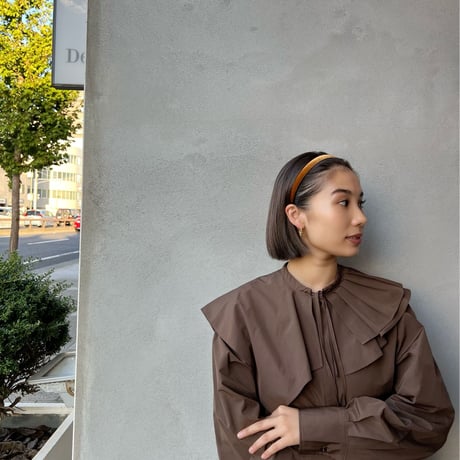 simple velvet head band【細】