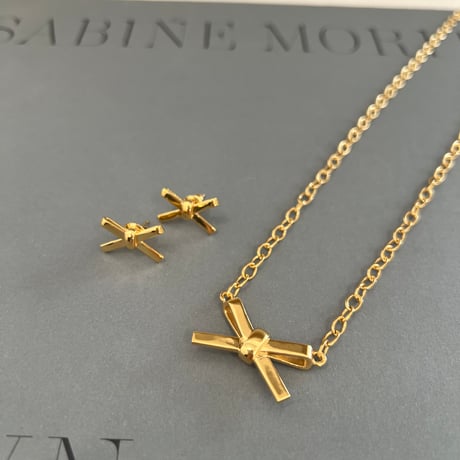 smart ribbon necklace【silver925】