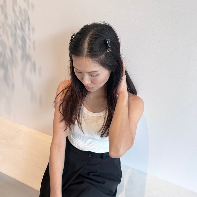 mini ribbon clip | decollte_accessory