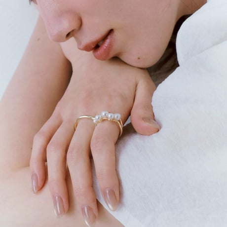 pearl double ring