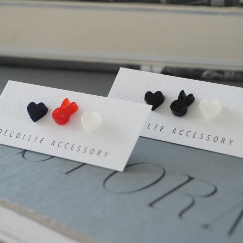 petit bunny&heart set pierce | decollte_accessory