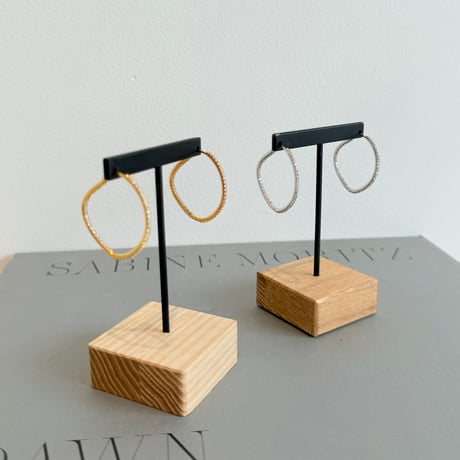 double bijou hoop pierce