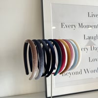 simple velvet head band【細】