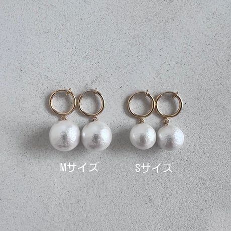pearl loop earring