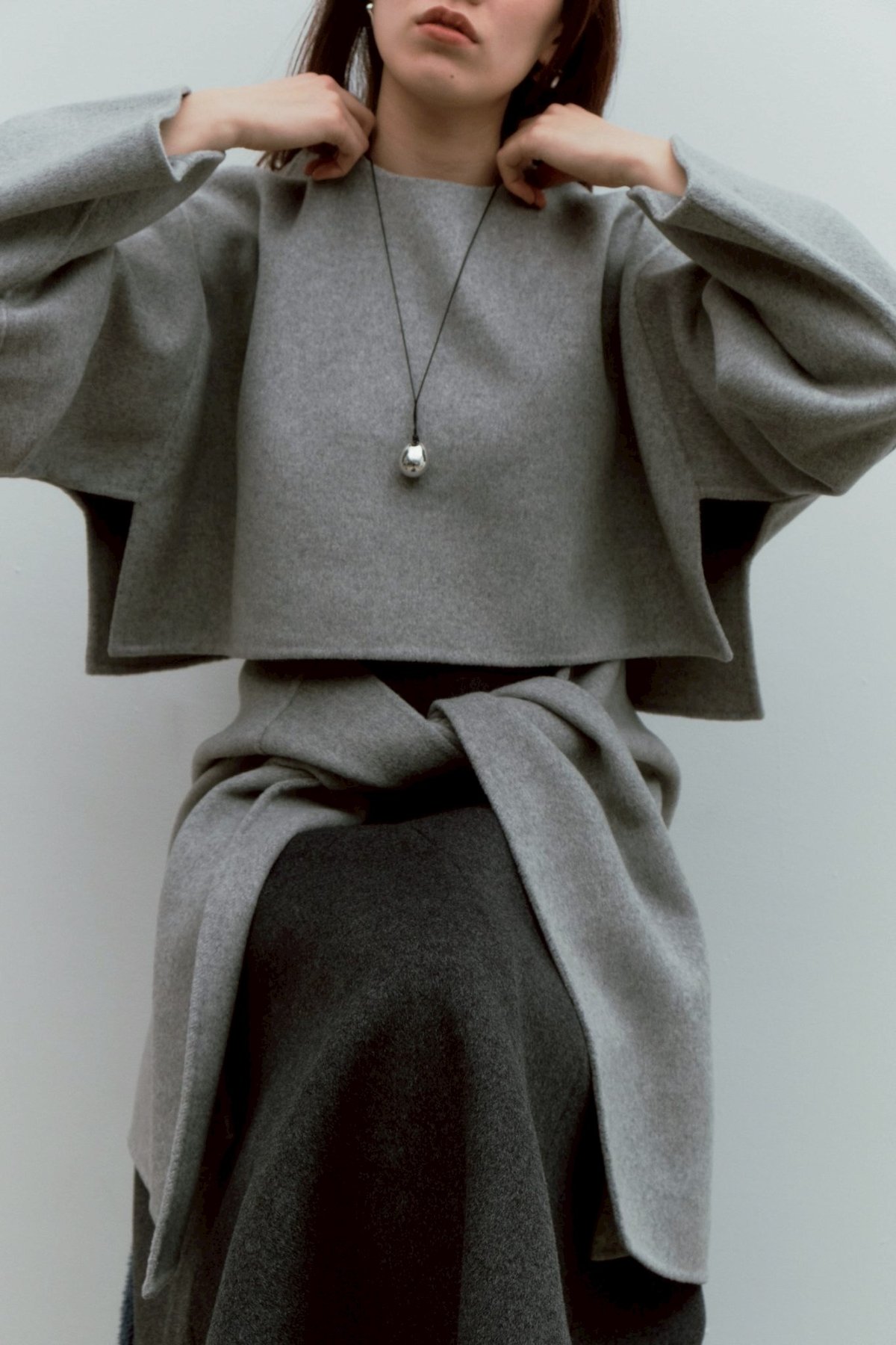 decollte_accessory デコルテアクセサリー　ポンチョ wool river poncho | decollte_accessory