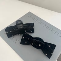 velvet bijou ribbon clip series