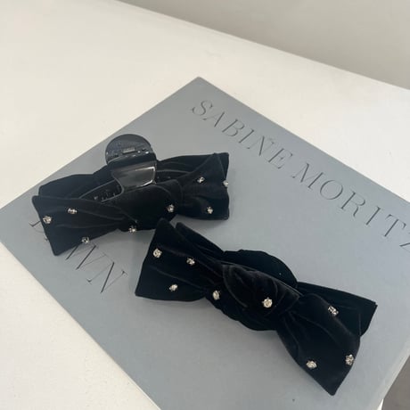 velvet bijou ribbon clip series