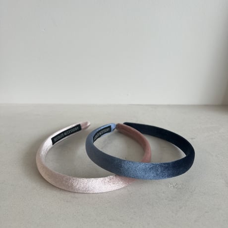 smooth velvet head band【細】