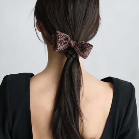 glitter ribbon spiral tie