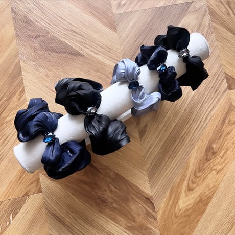drop bijou satin chouchou
