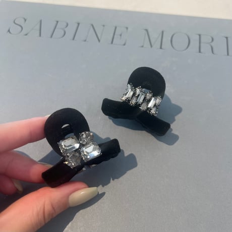 square stone mini clip