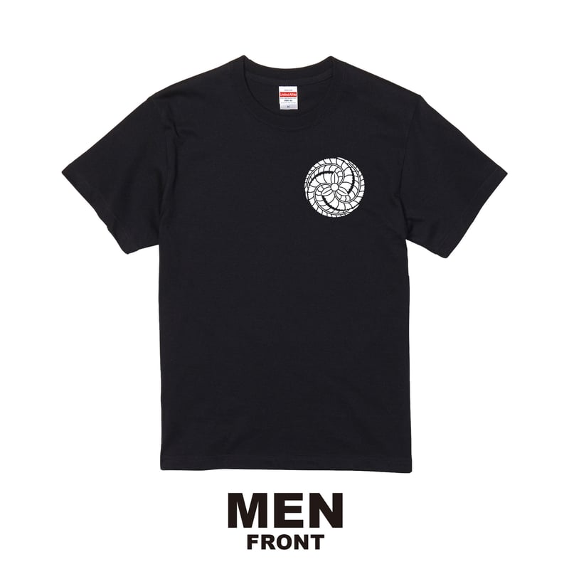 福岡藩：黒田藤 Tシャツ（メンズ） ブラック | 家紋ショップ RIVERLAND
