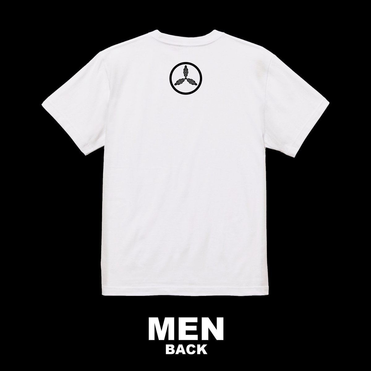 山之内氏：土佐柏 Tシャツ（メンズ） ホワイト | 家紋ショップ RIVERLAND