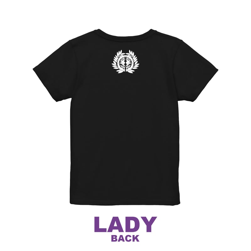 伊達氏：仙台笹 Tシャツ（レディース） ブラック | 家紋ショップ