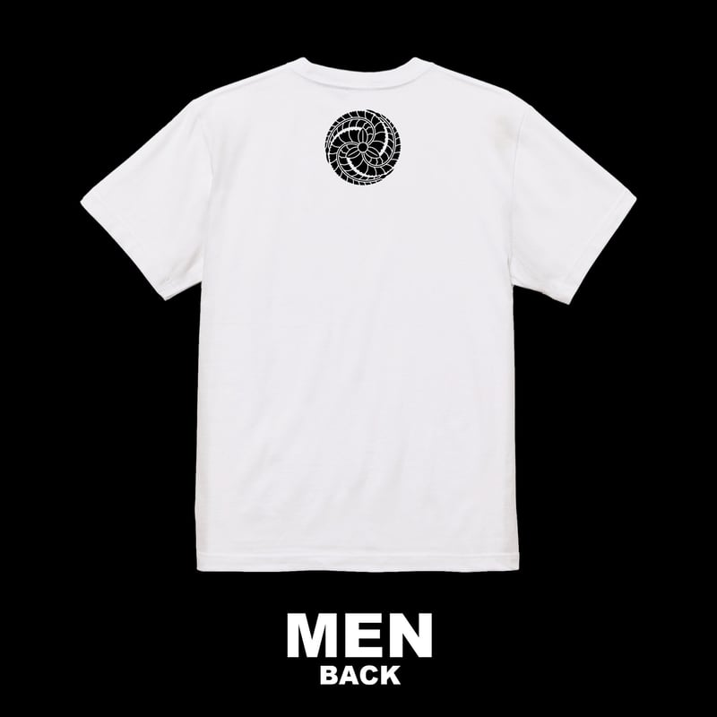 福岡藩：黒田藤 Tシャツ（メンズ） ホワイト | 家紋ショップ RIVERLAND