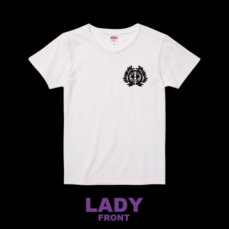 伊達氏：仙台笹 Tシャツ（レディース） ホワイト | 家紋ショップ