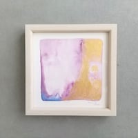 【原画】四角型の絵　タイトル「trust」