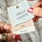 escort card / wavy line
