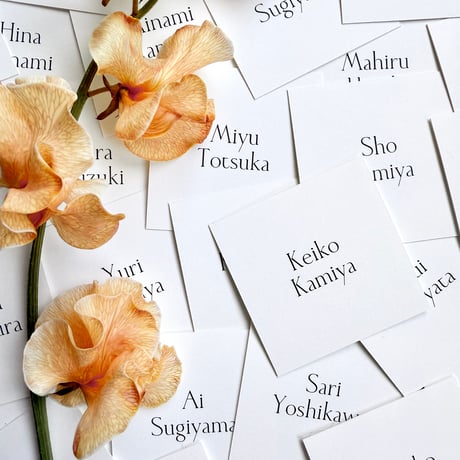 name card / square - simple