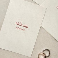 menu / card