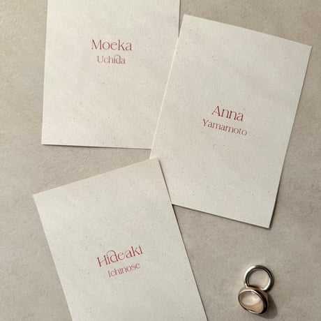 menu / card