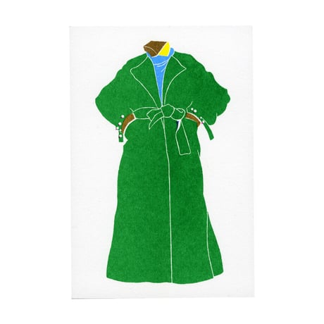 riso card“green coat”