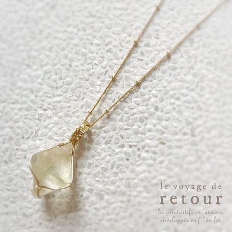 Harmonious Balancer A - FLUORITE octahedron シャンパンゴールド