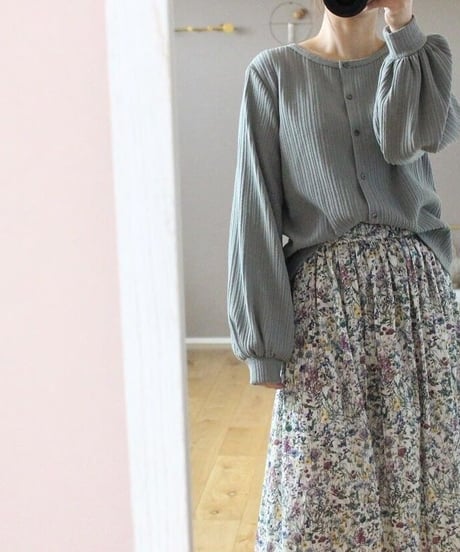 soufflé knit 2way cardigan/ladies