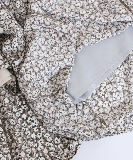 leopard flower piping skirt