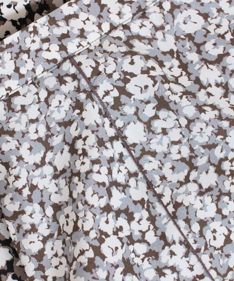 leopard flower piping skirt