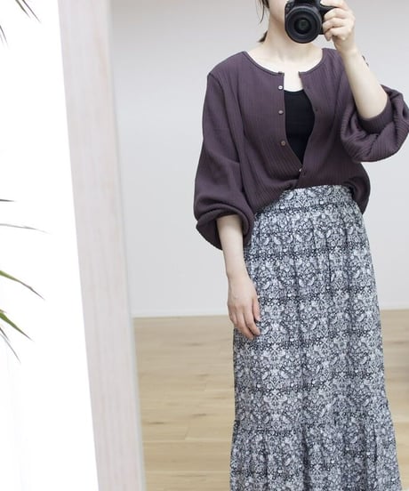 soufflé knit 2way cardigan
