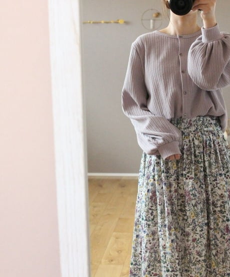soufflé knit 2way cardigan/ladies