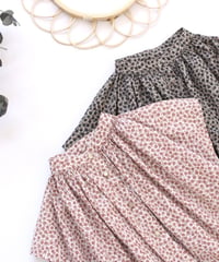 rétro flower gather one-piece