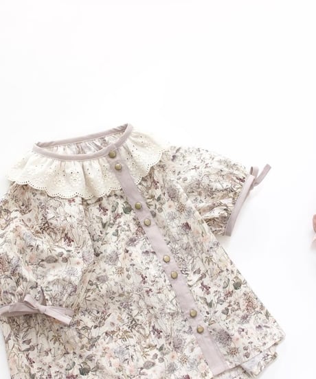 ribbon blouse/wild flowers