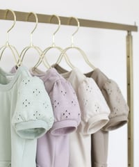 peplum puff sleeve cut&sew