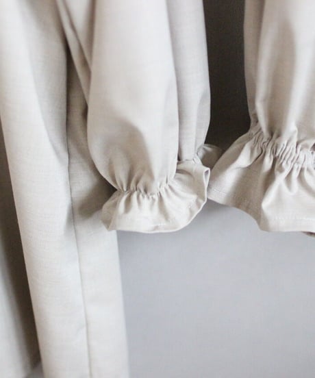 Embroidery round yoke  one-piece