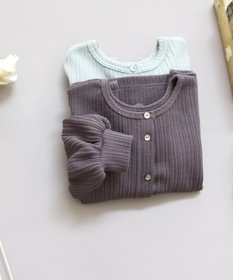 soufflé knit cardigan/130.140