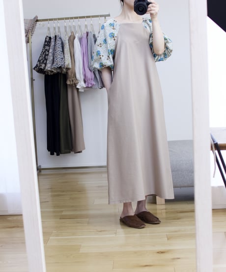 square neck chouquette one-piece