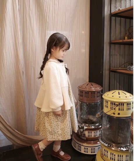 chain knit peplum cardigan