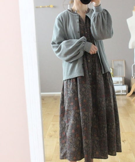 soufflé knit 2way cardigan/ladies
