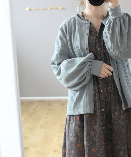 soufflé knit 2way cardigan/ladies